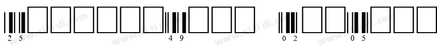 Interleaved 2of5字体转换